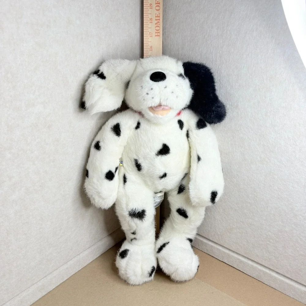 Build A Bear 1997 Dalmatian Plush Dog Vintage BAB Puppy Black White Spots